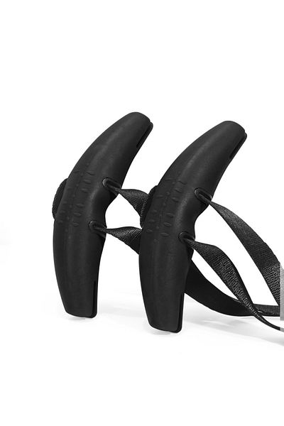 Choice Black Pair Pull Up Handles Rubber Neutral Grip Heavy Duty Cable Machine Handles Weight-lifting Multi