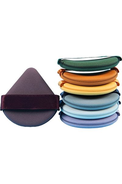 Briggs Set 7 bureți de machiaj, reutilizabili, utilizare umedă sau uscată, puf de pudră, 5,5 x 5,5 x 0,9 cm, multicolori