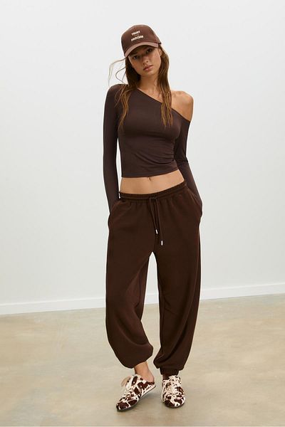 Stradivarius Asymmetric polyamide T-shirt