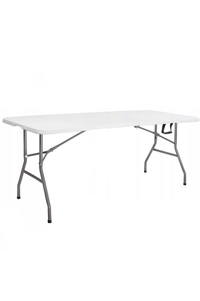 SERSIMO Masa dreptunghiulara pliabila multifunctionala, 180x72x75cm, alba