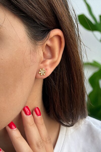 Utku Kuyumculuk 22 AYAR KAR TANESİ KÜPE