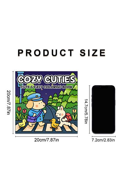 Choice 20x20cm 24pages COZY CUTIES Cute & Easy Patterns Coloring Book for Adults Cute Drawing Book Perfect