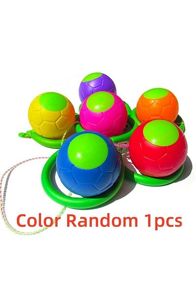 Choice 1pcs random Skip Ball Outdoor Fun Toys Ball Exercise Coordination and Force Reaction Training Swing