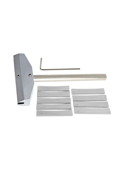 Choice Silver 1set Guitar Bass Fret Press Caul&Radian Fret Inserts with Hexagon Wrench Fingerboard Pressing