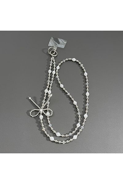 Choice silvery Festival party small gifts for family and friends, long love bows, chain bags, mobile phone