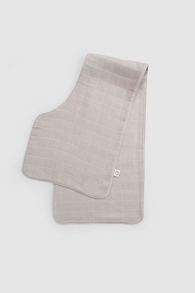 Little Gusto Organic Cotton Muslin Beige Shoulder Mouth Cloth Set