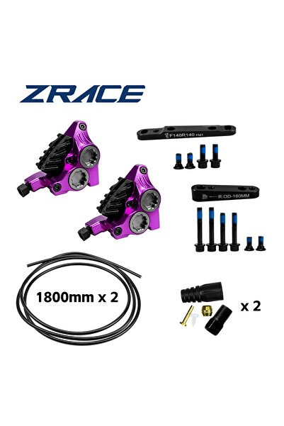 Choice فرجار أرجواني F R ZRACE XG4 مسطح التركيب بأربعة مكابس، فرجار فرامل هيد...