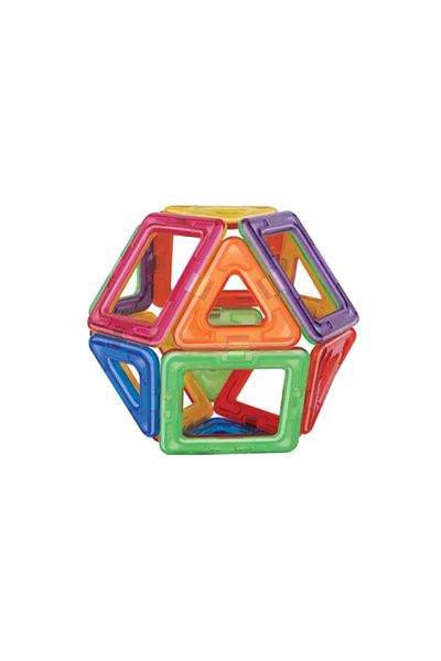 sallma Magnetic building set, geometric shapes, 12 pieces