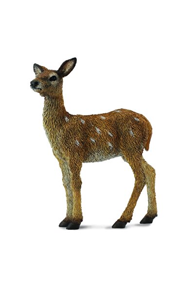 Collecta Figurina pui de Cerb Rosu pictata manual S
