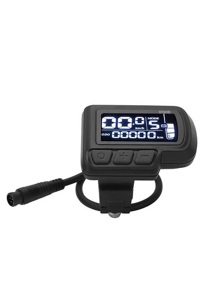 Choice black Electric Bike Panel EN06 Panel Waterproof 24V 36V 48V 60V Light Weight ABS 6pin Wire Easy Inst