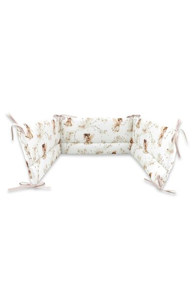 MimiNu Προφυλακτήρες κούνιας, MimiNu, Κατασκευασμένοι από βαμβάκι πιστοποιημένο Oeko Tex Standard 100, 180x30 cm, Με κορδέλες