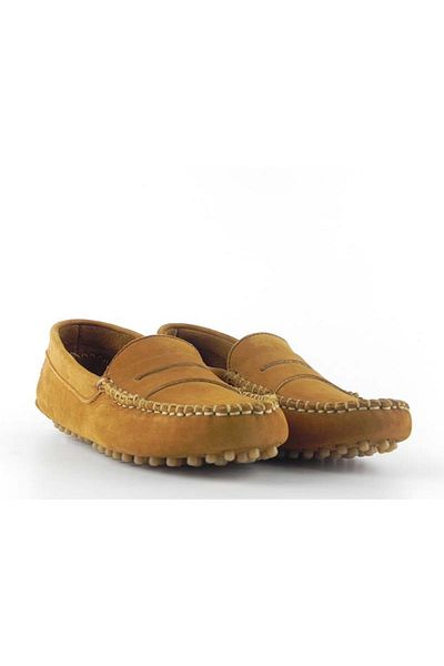 ZAZAMAG Women's casual Dali suede loafers, ocher