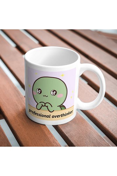 TakeTshirt Professional Overthinker Funny Printed Mug Cup Gift Tea Coffee Cup Coffee Mug