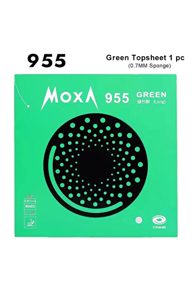 Choice إسفنجة تنس طاولة خضراء 0.7 مم YINHE 955 ذات نتوءات طويلة مضادة للدوران...