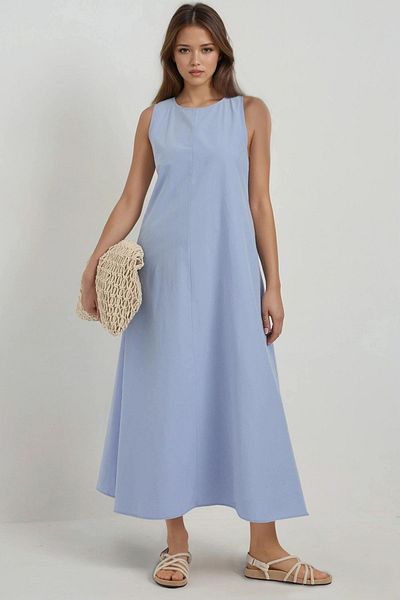 Hiccup Mixray Collection Rochie maxi în formă de A fără mâneci