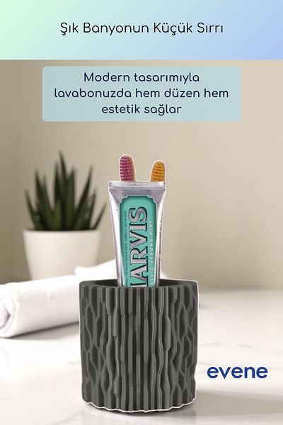 Evene Θήκη οδοντόβουρτσας Βάση οδοντόβουρτσας Βάση οδοντόβουρτσας Σκούρο γκρι Χρώμα Μοντέλο 78