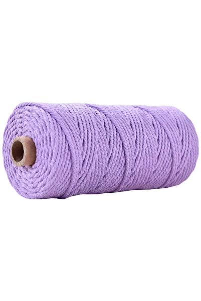 Choice 100 متر × 3 مم 34 110 ياردة 100% قطن ديكور بوهو مصنوع يدويًا 3 مم حبل ملون خيط مكرمية ملتوية S