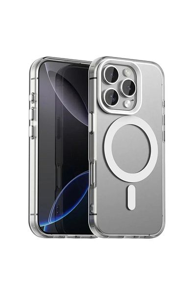SKYDDAR INNOVATION Carcasă pentru iPhone 16 Pro, CandyCase, Magsafe, set de autocolante, albă