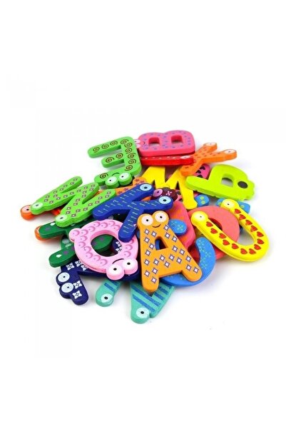 Flippy Set of 26 Wooden Alphabet A-Z Refrigerator Magnets for Kids, Flippy, Multicolor