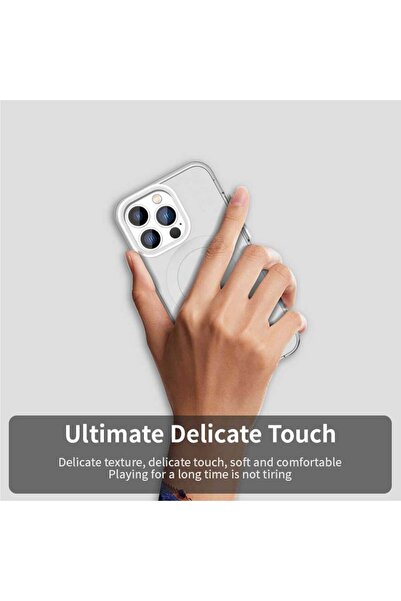 SKYDDAR INNOVATION Θήκη για iPhone 13 Pro Max, CandyCase, Magsafe, σετ αυτοκόλλητων, Λευκή