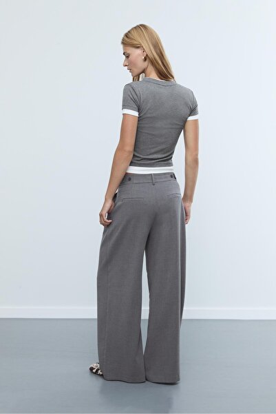 Stradivarius Super wide-leg adjustable trousers