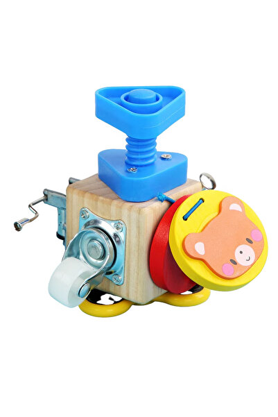 SARALMA Jucarie interactiva Cub Montessori cu activitati senzoriale si cutie ...