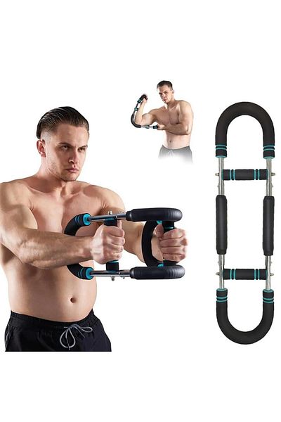 Choice Blue Arm Trainer Adjustable Chest Expander Portable Power Twister Bar Muscular Strength Enhancer Dai