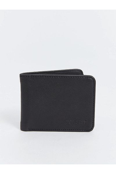 LC Waikiki LCW ACCESSORIES Мъжки портфейл с черен кожен вид