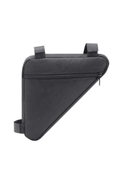 Choice حقيبة مثلثة للدراجة مقاومة للماء باللون الأسود قطعة واحدة، حامل هاتف ب...