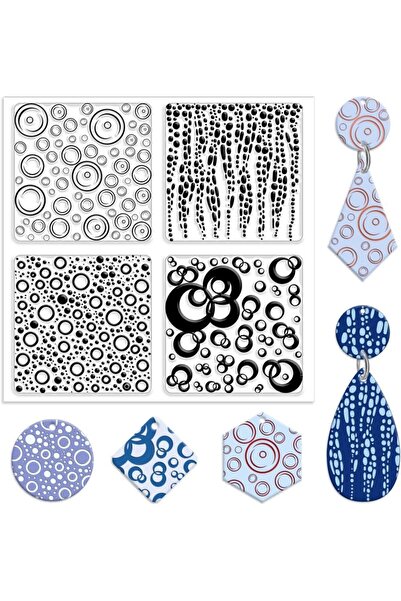 Choice AECH04-12788 أوراق نسيج طين البوليمر الفقاعي، نقاط الفقاعات، مجلدات النقش، حصيرة نسيج الطين لـ M