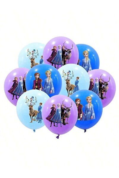 Miniso Other 18Pcs-A Disney 18Pcs Frozen Balloons 12Inch Birthday Party Decor Birthday Gift Anna and Elsa B