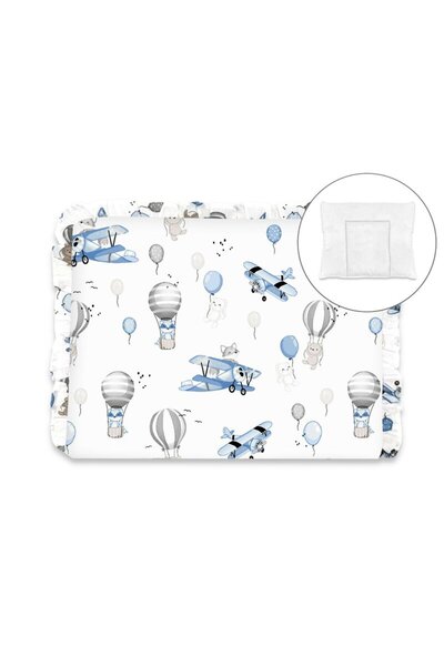 MimiNu Κλασικό μαξιλάρι ύπνου, MimiNu, Με βολάν, Με αφαιρούμενο κάλυμμα με φε...