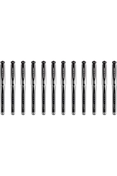 UNİ-BALL Uniball Uni Ball Black Capped (UM-153S) Gel Impact Rollerball Pen Ball Point Pens Broad 1mm Tip Nib