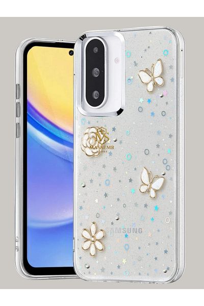 Massemr حافظة سيليكون فاخرة متوافقة مع هاتف Galaxy A26 - غطاء مرن شفاف بتصميم ممتاز