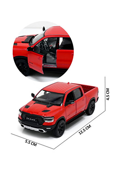 Kinsmart 2019 Ram 1500 Red 1:36 Officially Licensed Die-Cast Metal Model Car