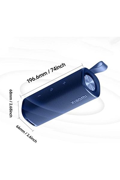 Xiaomi مكبر صوت محمول بتقنية البلوتوث (30 واط)، صوت ستيريو لاسلكي حقيقي، مقاوم للماء IP67، أزرق
