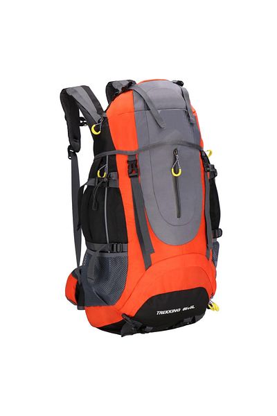 SERSIMO Tactical military hiking backpack, with rain cover, 70 liters, 25 kg, 68x35x20 cm, orange