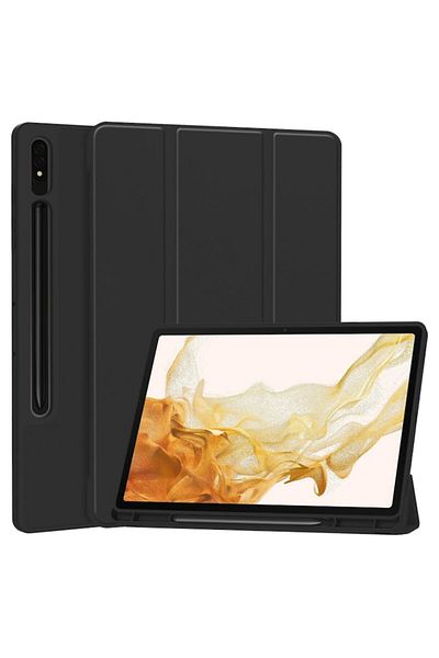 CLICK Compatible Case for Samsung Galaxy Tab S7/S8, S36, TPU, Pitch Black