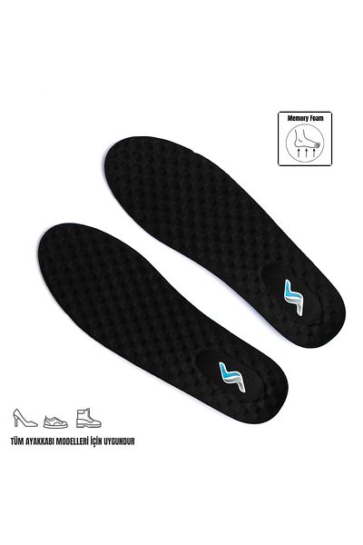 SANUS Memory Foam Orthopedic Cushioned Breathable Height Increasing Shoe Insoles M900 Insoles Micro