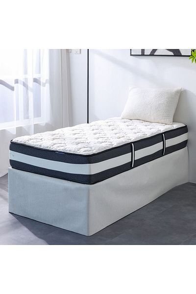 Danube Home Luxuria Bonnell Spring Foam Mattress - 120 x 200 x 26 cm | Single Bed Mattress | Medium Soft Feel