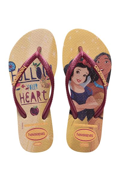 Havaianas Printed Flip Flops - Golden