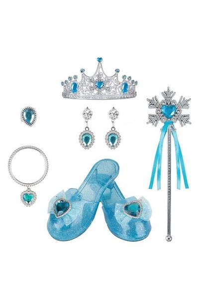 divendi-ro Play Set with Shoes, Blue, Princess Accessories