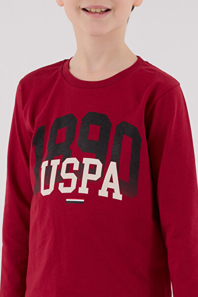 U.S. Polo Assn. U.S. Polo Assn Erkek Çocuk Bordo Pijama Takımı