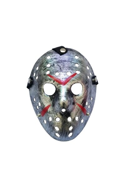 Big Party Plastic Mask Jason Antique Model Silver