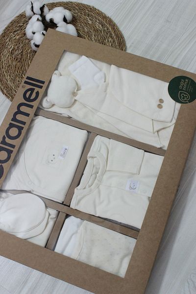 Caramell Barbosa 100% Cotton Teddy Bear Patterned Newborn 10-Piece Hospital Release (56-62cm)New Season 2025