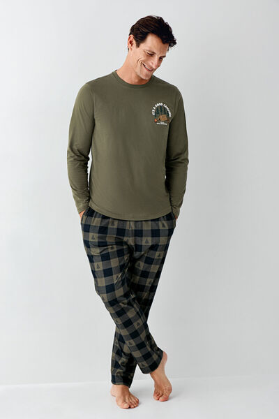 Arnetta Чоловічий хакі піжамний комплект