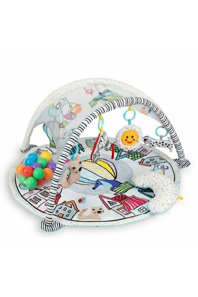 Qmini Salteluta interactiva, Qmini, Abby, Cu muzica, 20 bile, 6 jucarii, Pent...