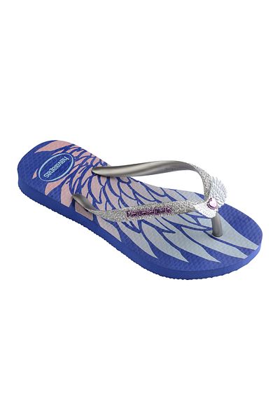 Havaianas Kids Slim Glitter Trendy Flip Flops - Marine Blue