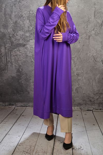 İDOL MODA Comfortable Comfortable Oversize Viscos Long Tunic