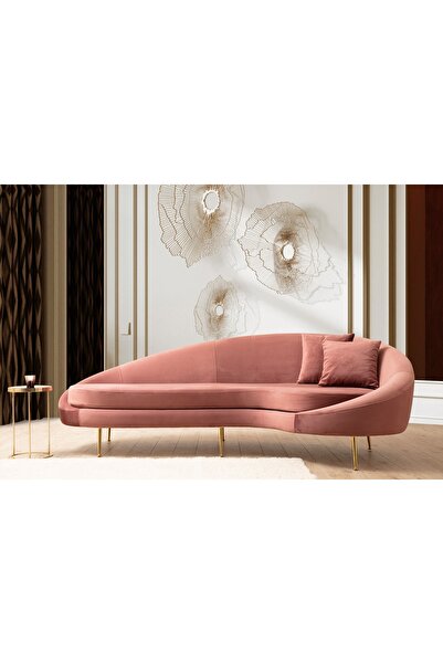 Vivense ESES SAĞ KOLLU ÜÇLÜ KOLTUK, PEMBE